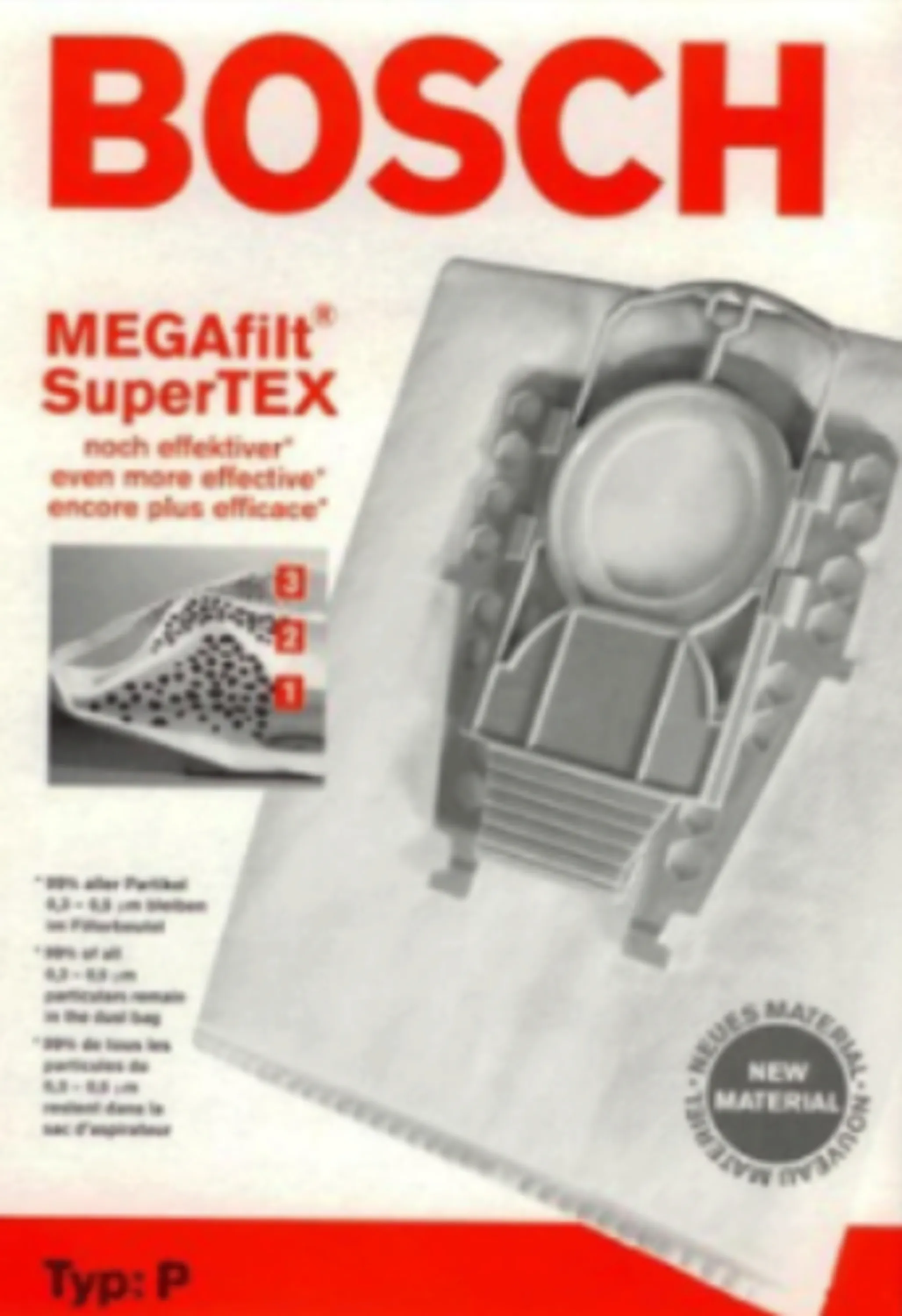 کیسه جاروبرقی بوش TYPE P کیسه جاروبرقی بوش TYPE P